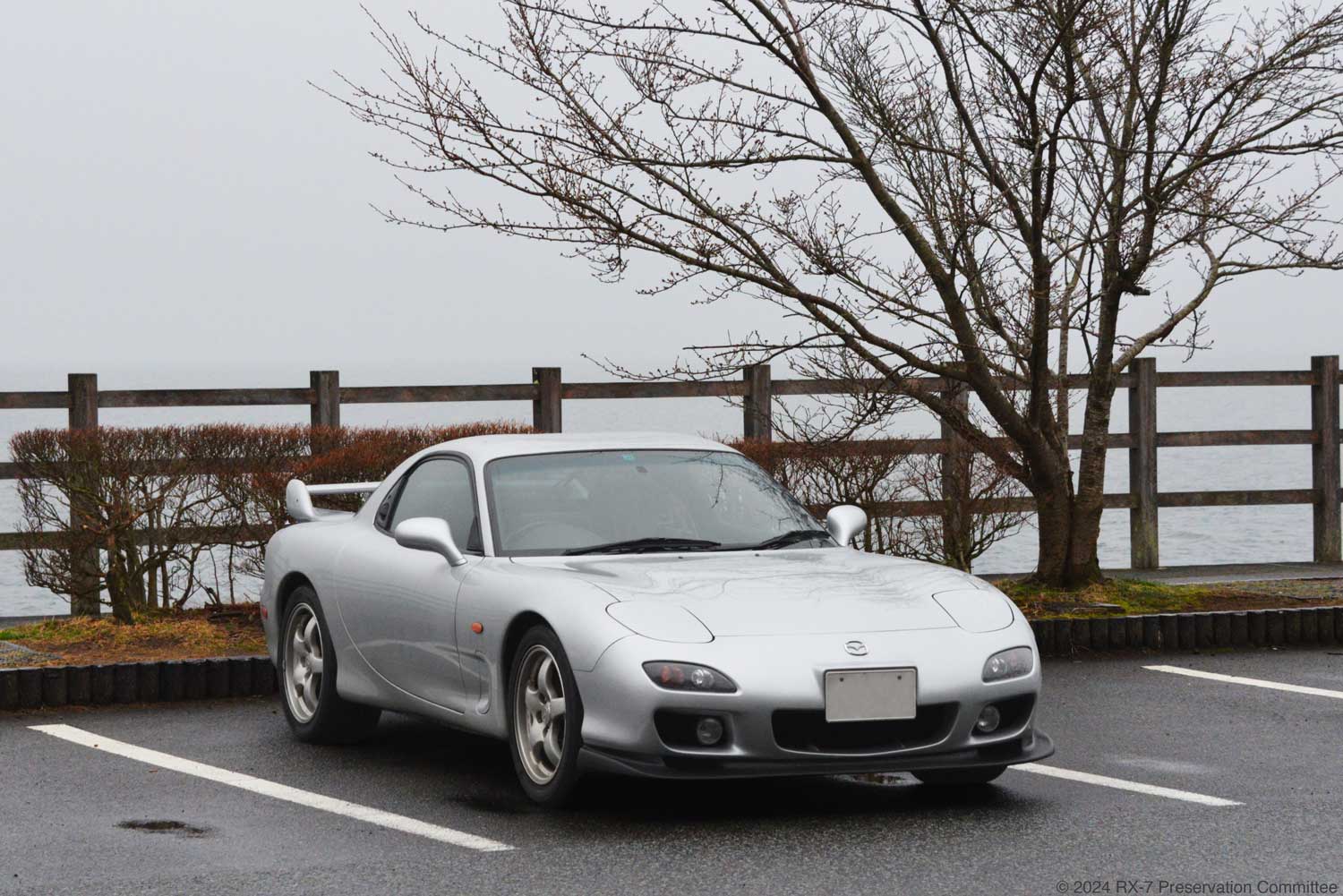 雨の中のRX-7(FD3S)の写真